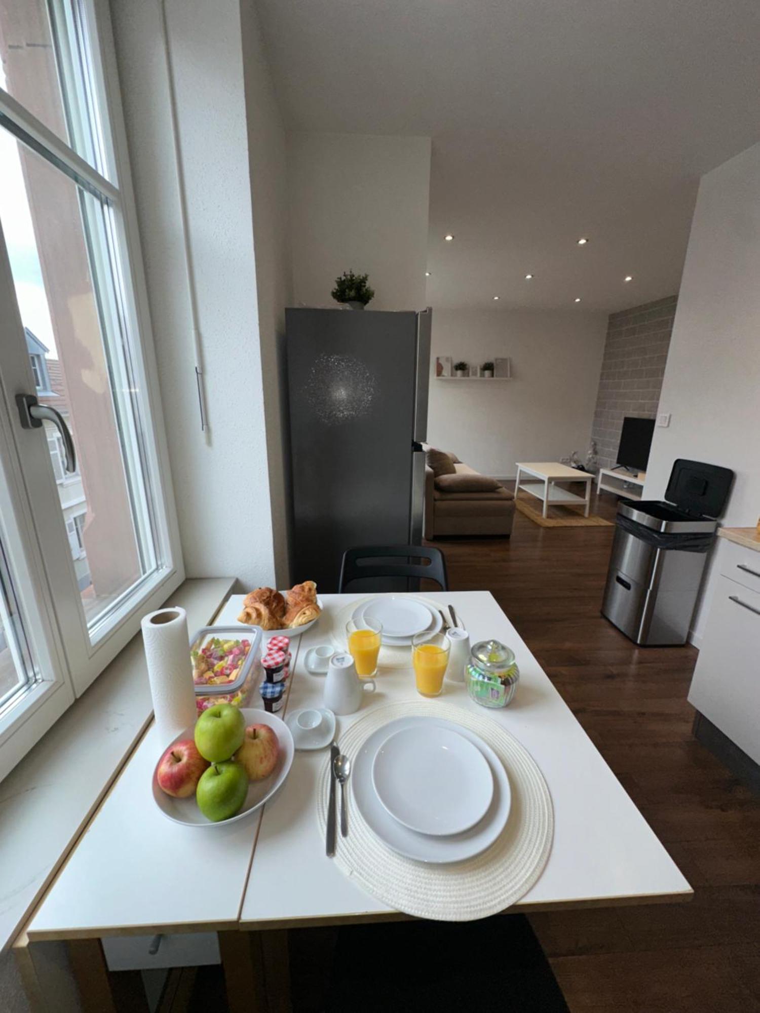 # Le 3 # Joli Appartement T3 Mulhouse Centre, Neuf, Calme Et Tout Equipe Eksteriør billede